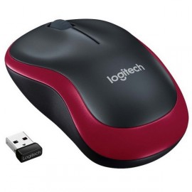 Мышь беспроводная Logitech M185 Black/Red