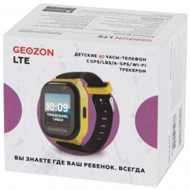 Часы с GPS трекером Geozon LTE Black Yellow (G-W01YBLK)