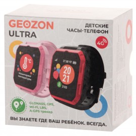 Часы с GPS трекером Geozon Ultra Black/Red (G-W15BLKR)