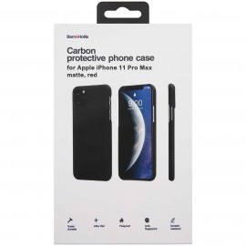 Чехол Barn&Hollis Carbon для iPhone 11 Pro Max Matte Red