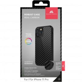 Чехол Black Rock Robust Case Real Carbon iPhone 11 Pro черный 