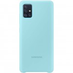 Чехол Samsung Silicone Cover для A51, Blue