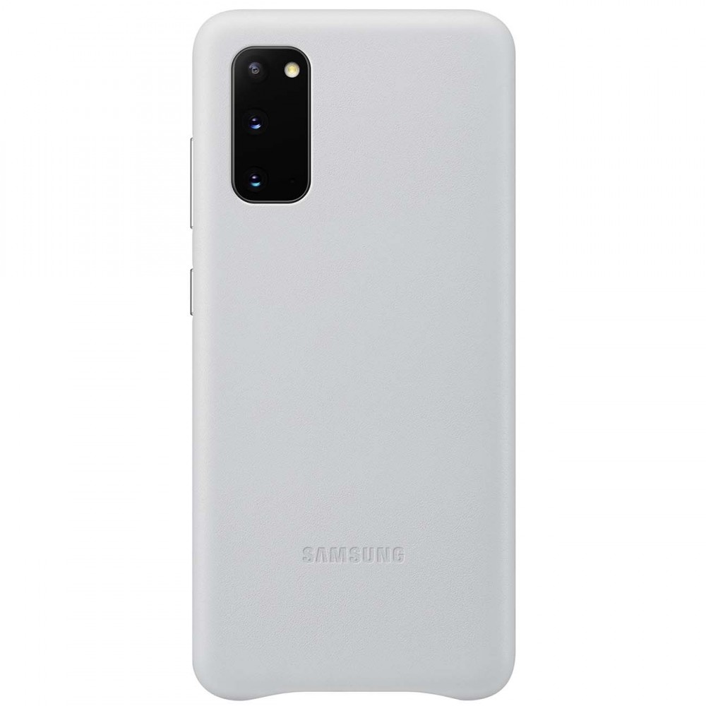 Чехол Samsung Leather Cover для Galaxy S20, Silver