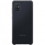 Чехол Samsung Silicone Cover для A71, Black