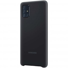 Чехол Samsung Silicone Cover для A71, Black