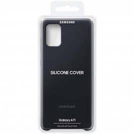 Чехол Samsung Silicone Cover для A71, Black