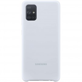 Чехол Samsung Silicone Cover для A71, Silver