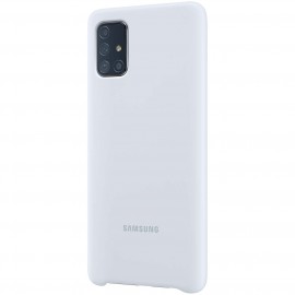 Чехол Samsung Silicone Cover для A71, Silver