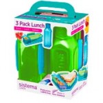 Контейнер для продуктов Sistema 3 Pack Lunch 475мл Green (1595)