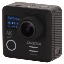 Видеокамера экшн Digma DiCam 450 Black 