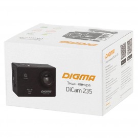 Видеокамера экшн Digma DiCam 235 черная