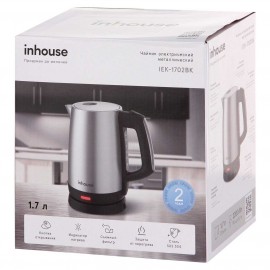 Электрочайник Inhouse IEK-1702BK 1,7л