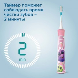 Электрическая зубная щетка для детей Philips Sonicare For Kids HX6352/42 с приложением