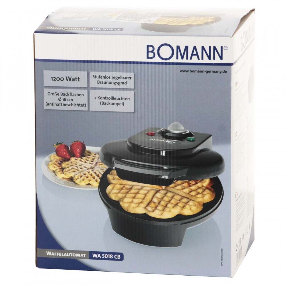 Вафельницы profi cook. Вафельница Bomann WA 5018 CB. Электровафельница Bomann WA 5018 CB White (650180).