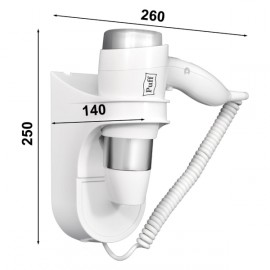 Фен настенный Puff 1600 (1405.003) белый