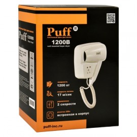 Фен настенный Puff 1200B (1405.002) белый