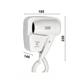 Фен настенный Puff 1200 (1405.001) белый