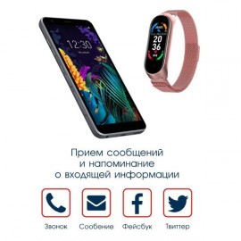 Фитнес трекер BandRate Smart BRSM66BRGWB