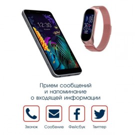 Фитнес трекер BandRate Smart BRSM555BRGWB