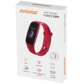 Смарт-браслет Digma Force B8m Red/Pink