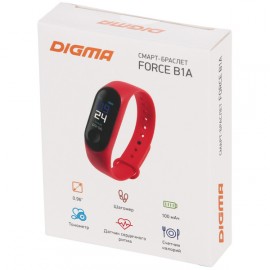 Смарт-браслет Digma Force B1ARD Red