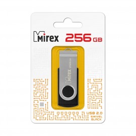 Флеш-диск Mirex 256GB Swivel Black (13600-FMURS256)