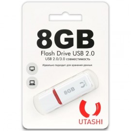 Флеш-диск Utashi 8GB Haya White (UT8GBHYW) 