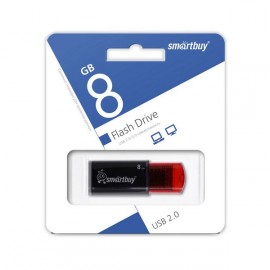 Флеш-диск Smartbuy 8GB Click Black-Red (SB8GBCl-K)