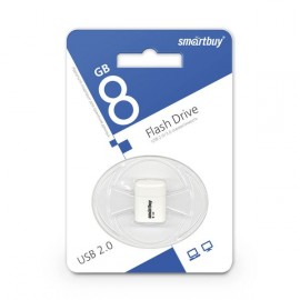 Флеш-диск Smartbuy 8GB LARA White (SB8GBLara-W)