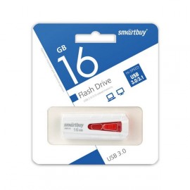 Флеш-диск Smartbuy 16GB IRON White/Red (SB16GBIR-W3)