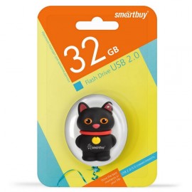 Флеш-диск Smartbuy 32GB Wild series Котенок Черный (SB32GBCatK)