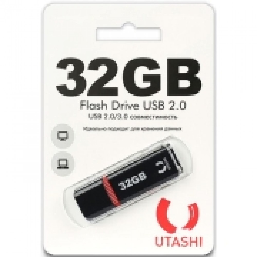 Флеш-диск Utashi 32GB Haya Black (UT32GBHYB)