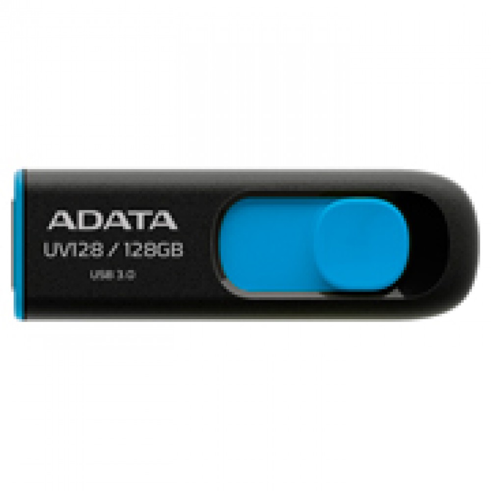 Флеш-диск ADATA UV128 Black/Blue 128GB (AUV128-128G-RBE)