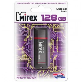 Флеш-диск Mirex 128GB Knight Black 3.0 (13600-FM3BK128) 