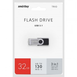 Флеш-диск Smartbuy 32GB TRIO 3-in-1 OTG (SB32GBTRIO)