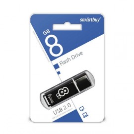 Флеш-диск Smartbuy 8GB Glossy series Black (SB8GBGS-K) 