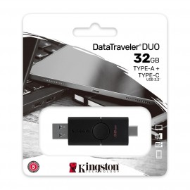 Флеш-диск Type C Kingston DataTraveler Duo USB-A+USB-C 3.2 Gen1 (DTDE/32GB)