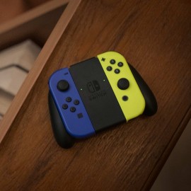 Геймпад для Switch Nintendo 2шт, Joy-Con синий/неоновый желтый