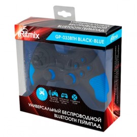 Игровой геймпад для ПК универсальный Ritmix GP-033BTH Black Blue