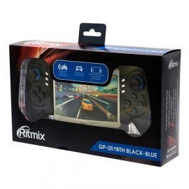 Игровой геймпад для ПК универсальный Ritmix GP-051BTH Black Blue