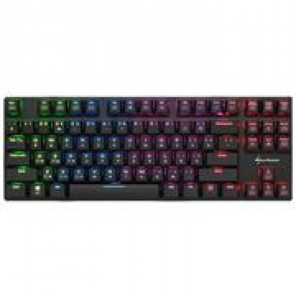 Игровая клавиатура Sharkoon PureWriter TKL RGB slim Red