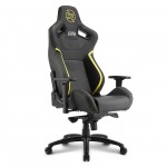 Кресло компьютерное игровое Sharkoon Shark Zone GS10 Black/Yellow