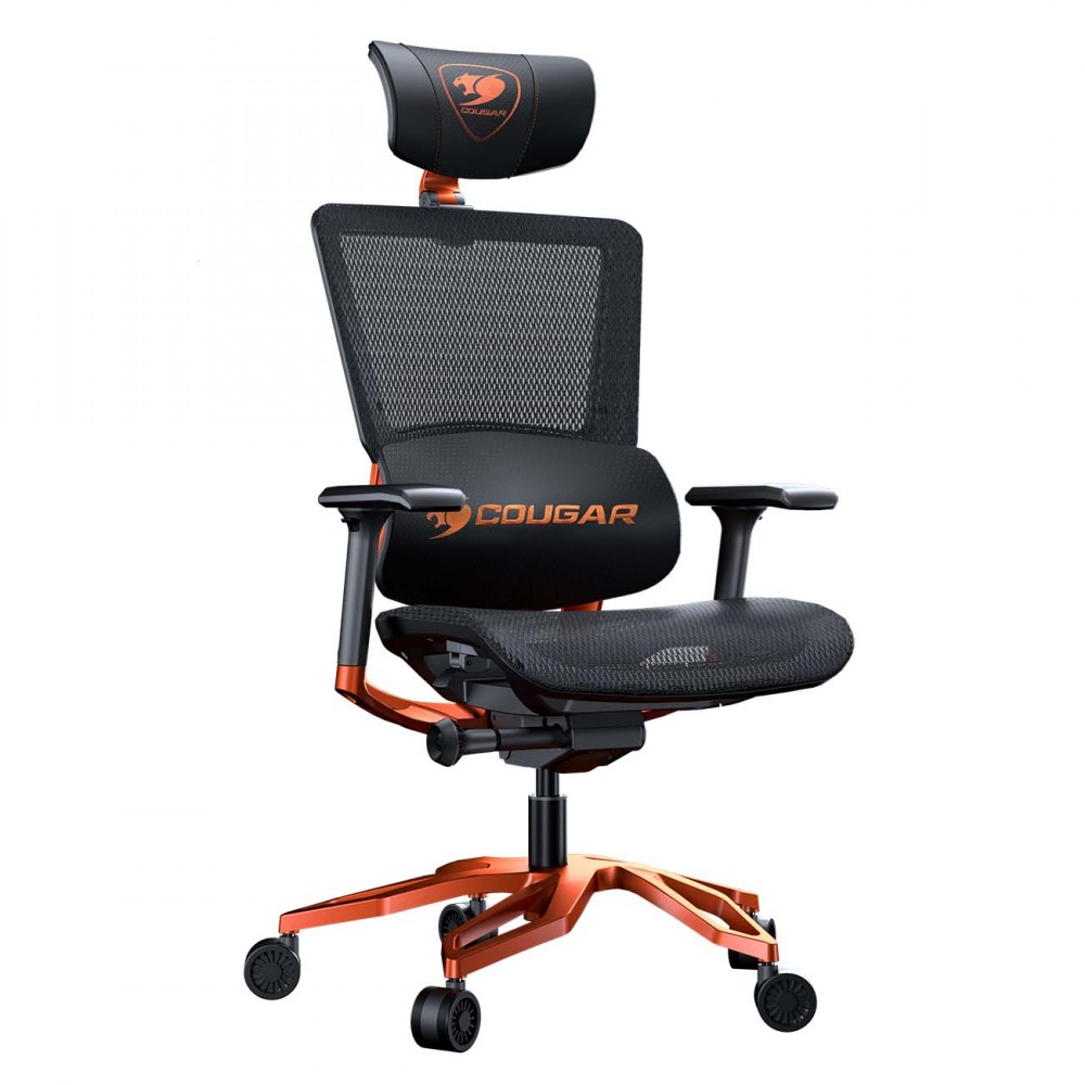 Кресло компьютерное игровое Cougar ARGO Black-Orange (3MERGOCH.0001)