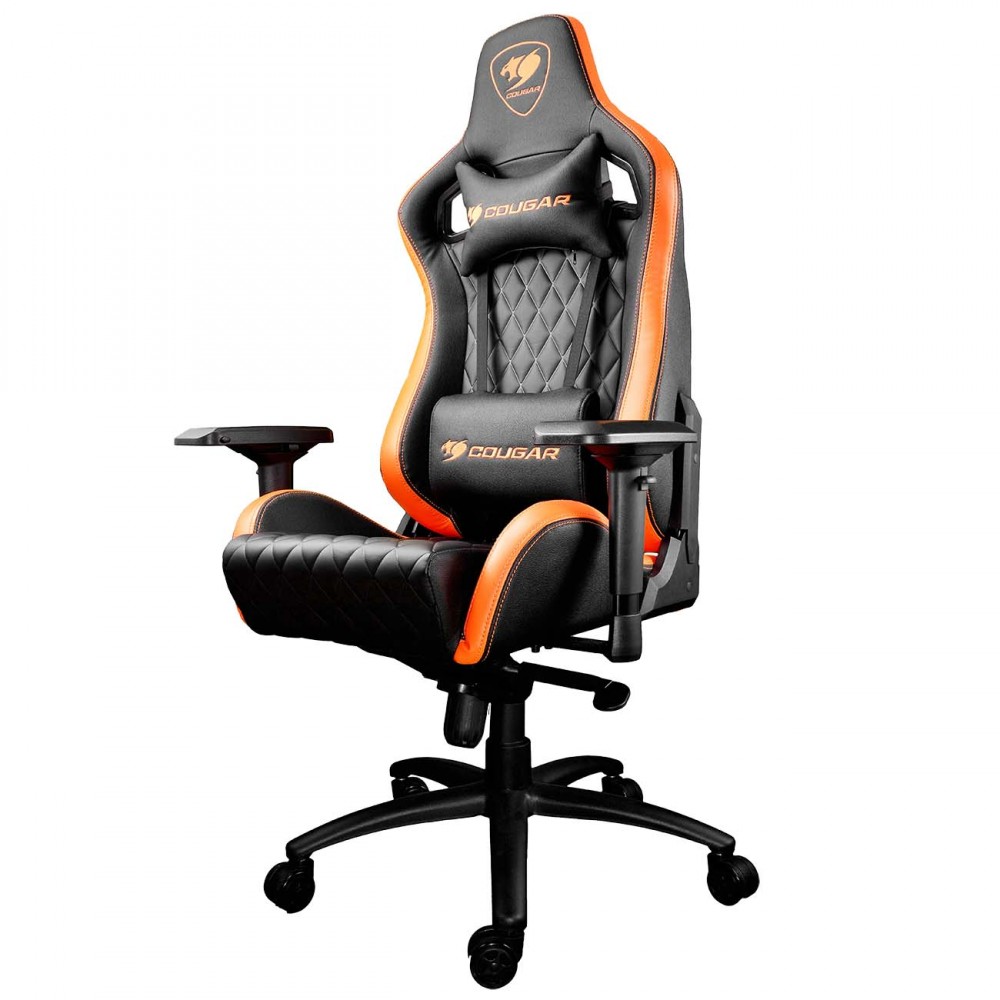 Кресло компьютерное игровое Cougar ARMOR S Black-Orange