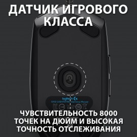 Игровая мышь Logitech G102 LightSync Black (910-005823)