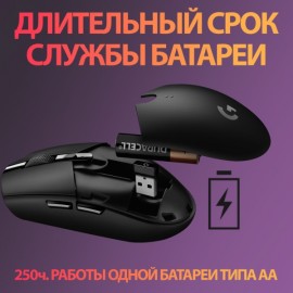 Игровая мышь Logitech G304 (G305) LightSpeed Black (910-005284)