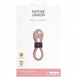 Кабель для iPod, iPhone, iPad Native Union 1.2 м Rose (BELT-KV-L-ROSE-2)