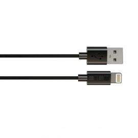 Кабель для iPod, iPhone, iPad InterStep USB/Lightning(MFI), черный, TPE, 1,0m 