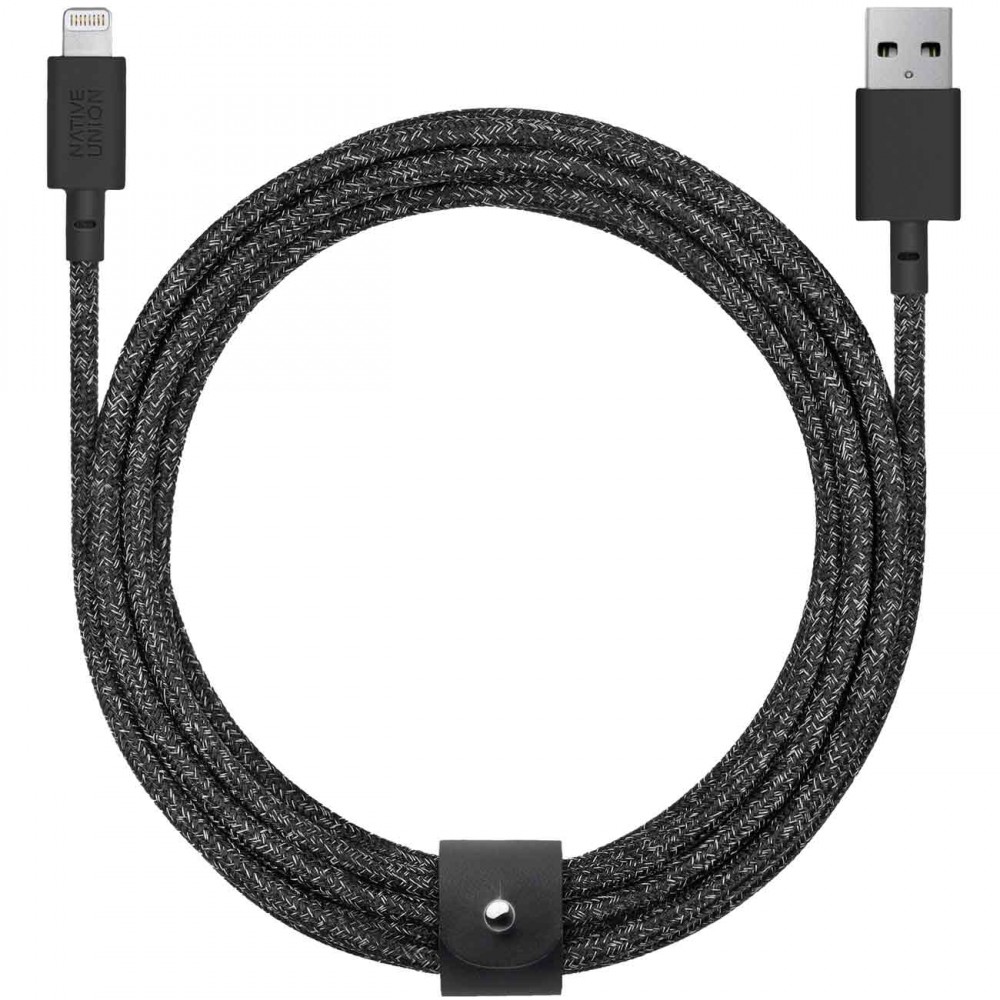 Кабель для iPod, iPhone, iPad Native Union 3 м Space Black (BELT-KV-L-CS-BLK-3)