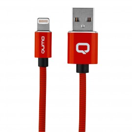 Кабель для iPod, iPhone, iPad Qumo MFI С48 USB-Apple 8 pin 1.2м красный